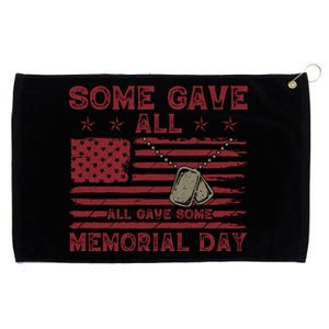 Some Gave All Memorial Day Tribute Grommeted Golf Towel