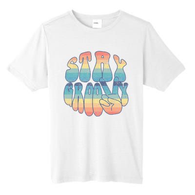 Stay Groovy and Peace Retro Vintage 70's style Tall Fusion ChromaSoft Performance T-Shirt