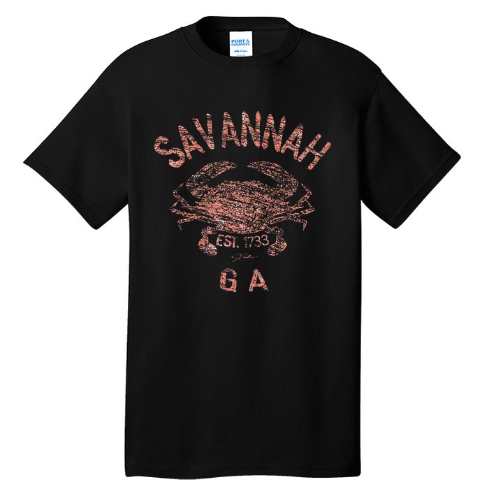 Savannah Ga Atlantic Blue Crab Tall T-Shirt