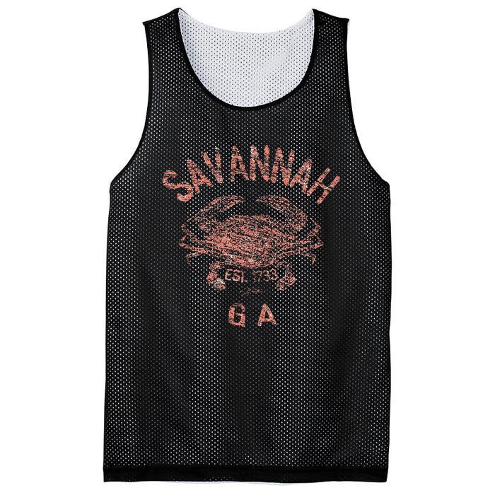 Savannah Ga Atlantic Blue Crab Mesh Reversible Basketball Jersey Tank