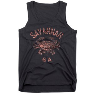 Savannah Ga Atlantic Blue Crab Tank Top