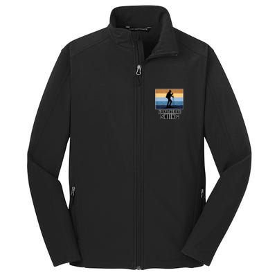 Ski Gift And Id Rather Be Skiing Gift Core Soft Shell Jacket