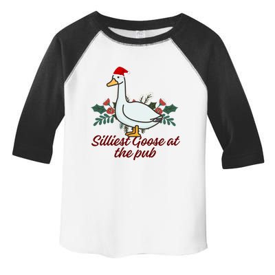 Silliest Goose At The Pub Merry Christmas Toddler Fine Jersey T-Shirt