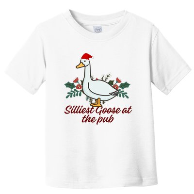 Silliest Goose At The Pub Merry Christmas Toddler T-Shirt