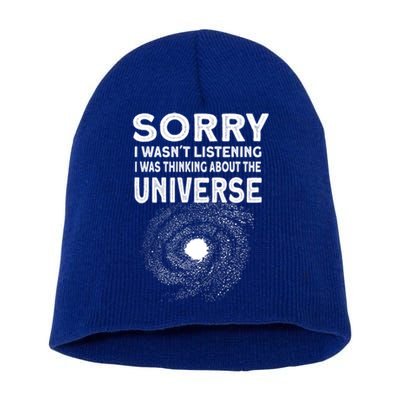 Space Galaxy Astronomy Astrology Gift Short Acrylic Beanie