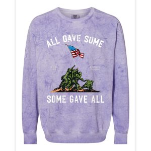 Some Gave All, Memorial Day Colorblast Crewneck Sweatshirt