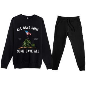 Some Gave All, Memorial Day Premium Crewneck Sweatsuit Set