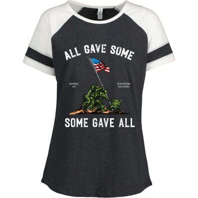 Some Gave All, Memorial Day Enza Ladies Jersey Colorblock Tee