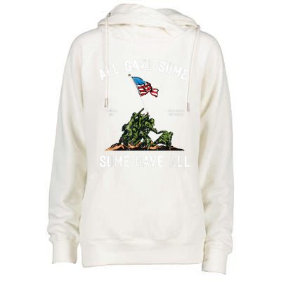 Some Gave All, Memorial Day Womens Funnel Neck Pullover Hood