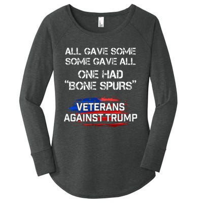 Some Gave All One Had Bone Spurs Veterans Against Trump Women's Perfect Tri Tunic Long Sleeve Shirt