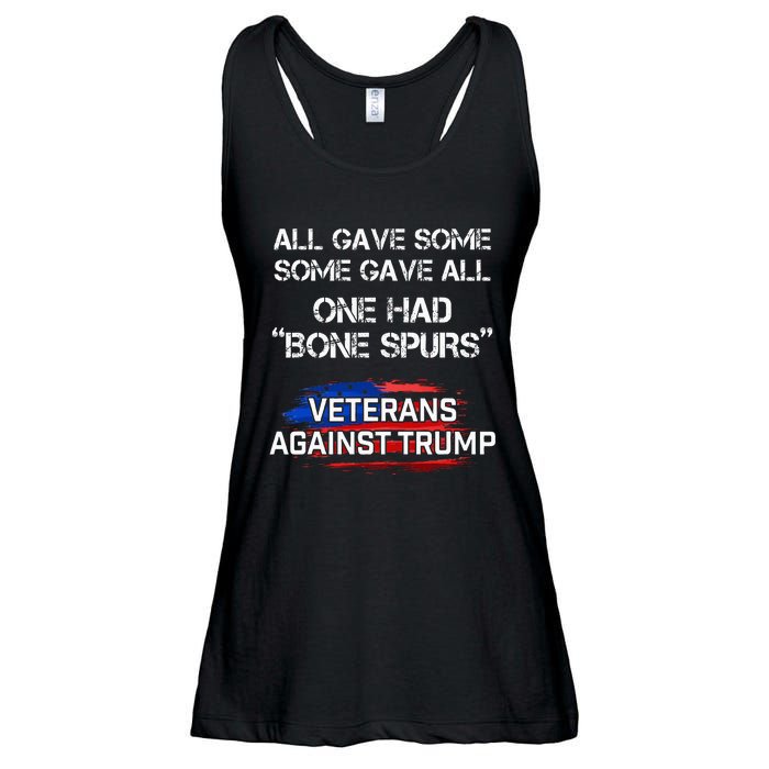 Some Gave All One Had Bone Spurs Veterans Against Trump Ladies Essential Flowy Tank