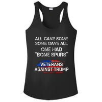 Some Gave All One Had Bone Spurs Veterans Against Trump Ladies PosiCharge Competitor Racerback Tank