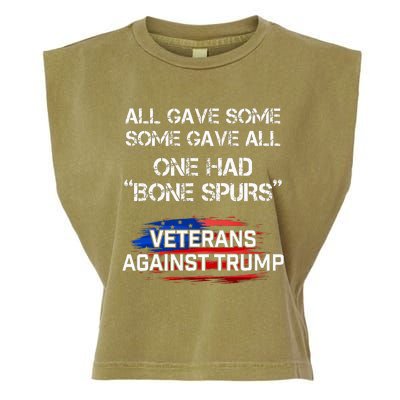 Some Gave All One Had Bone Spurs Veterans Against Trump Garment-Dyed Women's Muscle Tee