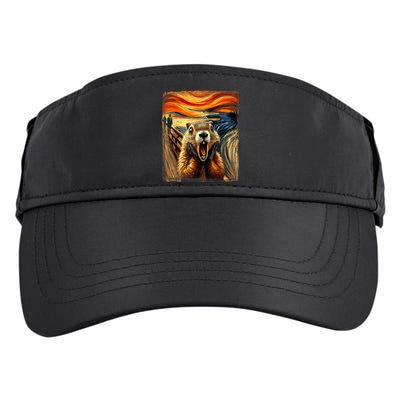 Scream Groundhog | Artistic Groundhog Day Adult Drive Performance Visor