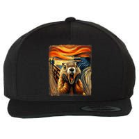 Scream Groundhog | Artistic Groundhog Day Wool Snapback Cap