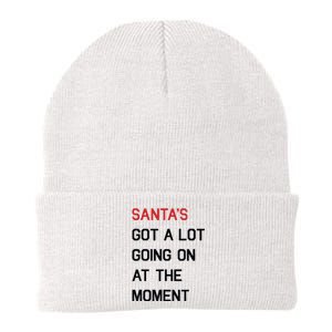 Santa Got A Lot Going On At The Moment Knit Cap Winter Beanie