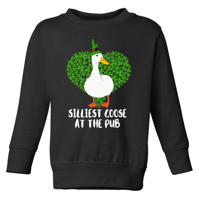 Silliest Goose At The Pub St. Patrick’s Day Toddler Sweatshirt