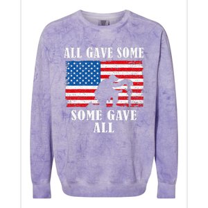 Some Gave All Memorial Veterans Day Partiotic Usa Colorblast Crewneck Sweatshirt