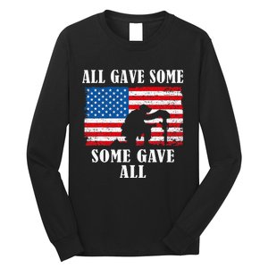 Some Gave All Memorial Veterans Day Partiotic Usa Long Sleeve Shirt