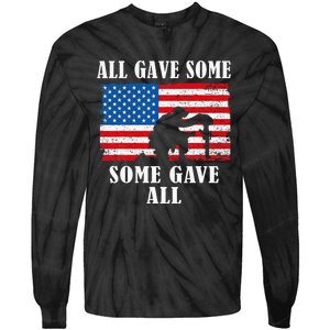 Some Gave All Memorial Veterans Day Partiotic Usa Tie-Dye Long Sleeve Shirt