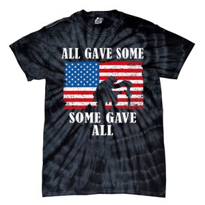 Some Gave All Memorial Veterans Day Partiotic Usa Tie-Dye T-Shirt