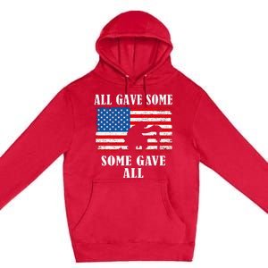 Some Gave All Memorial Veterans Day Partiotic Usa Premium Pullover Hoodie