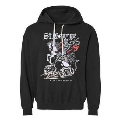 St. George And The Dragon Garment-Dyed Fleece Hoodie