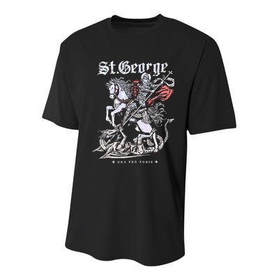 St. George And The Dragon Youth Performance Sprint T-Shirt