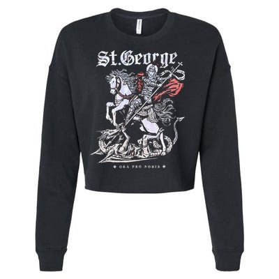 St. George And The Dragon Cropped Pullover Crew