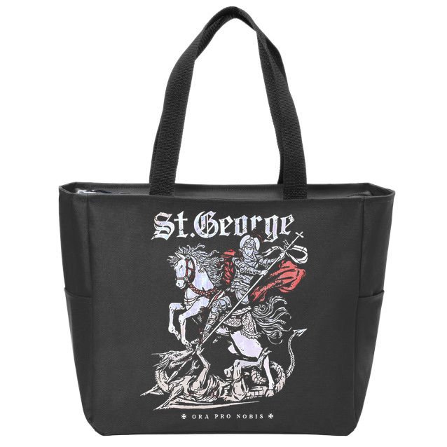 St. George And The Dragon Zip Tote Bag