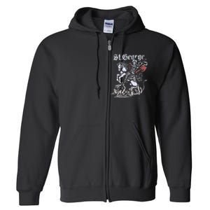 St. George And The Dragon Full Zip Hoodie