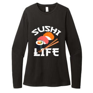 Sushi Gift Anime Sushi Life Japanese Food Lover Gift Womens CVC Long Sleeve Shirt