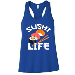 Sushi Gift Anime Sushi Life Japanese Food Lover Gift Women's Racerback Tank