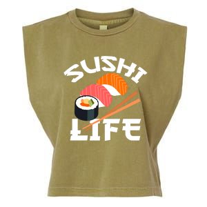 Sushi Gift Anime Sushi Life Japanese Food Lover Gift Garment-Dyed Women's Muscle Tee