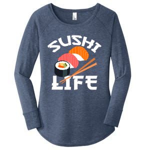 Sushi Gift Anime Sushi Life Japanese Food Lover Gift Women's Perfect Tri Tunic Long Sleeve Shirt