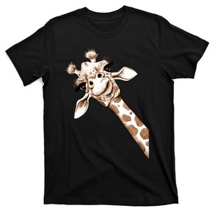 Sketch Giraffe Art T-Shirt