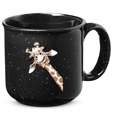 Sketch Giraffe Art 15oz Campfire Ceramic Mug