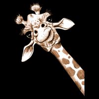 Sketch Giraffe Art Magnet