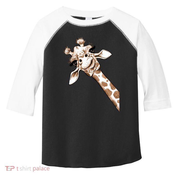 Sketch Giraffe Art Toddler Fine Jersey T-Shirt