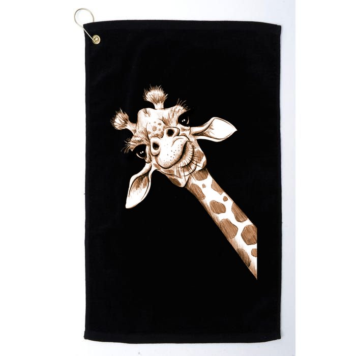 Sketch Giraffe Art Golf Towel