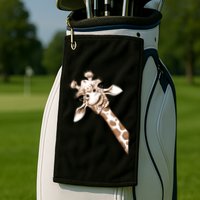 Sketch Giraffe Art Golf Towel