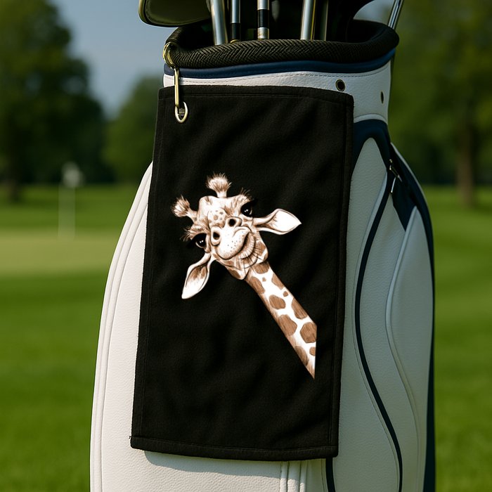 Sketch Giraffe Art Golf Towel