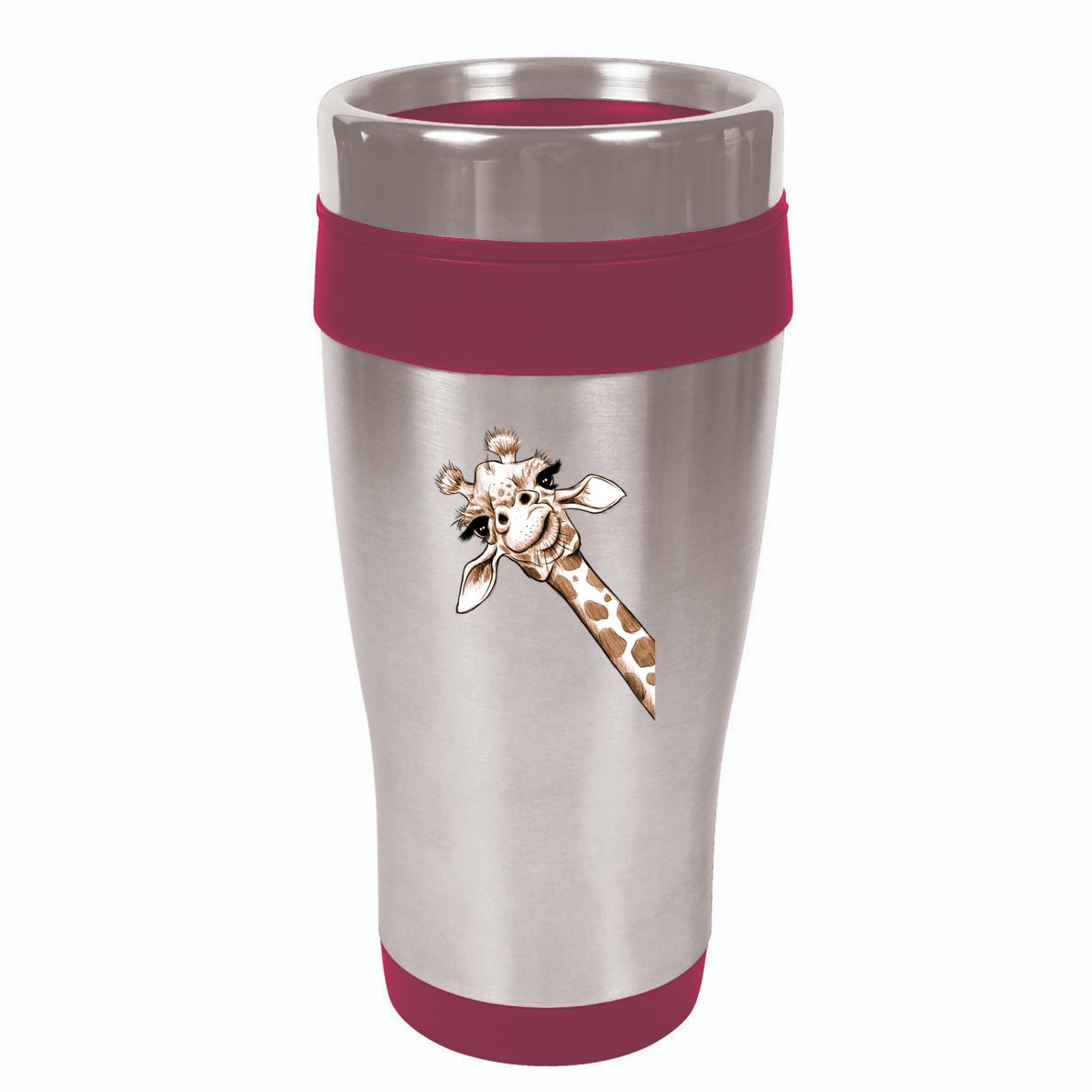Sketch Giraffe Art 16oz Travel Tumbler