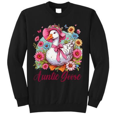 Silly Goose Auntie Aunt Coquette Mothers Day Auntie Goose Sweatshirt