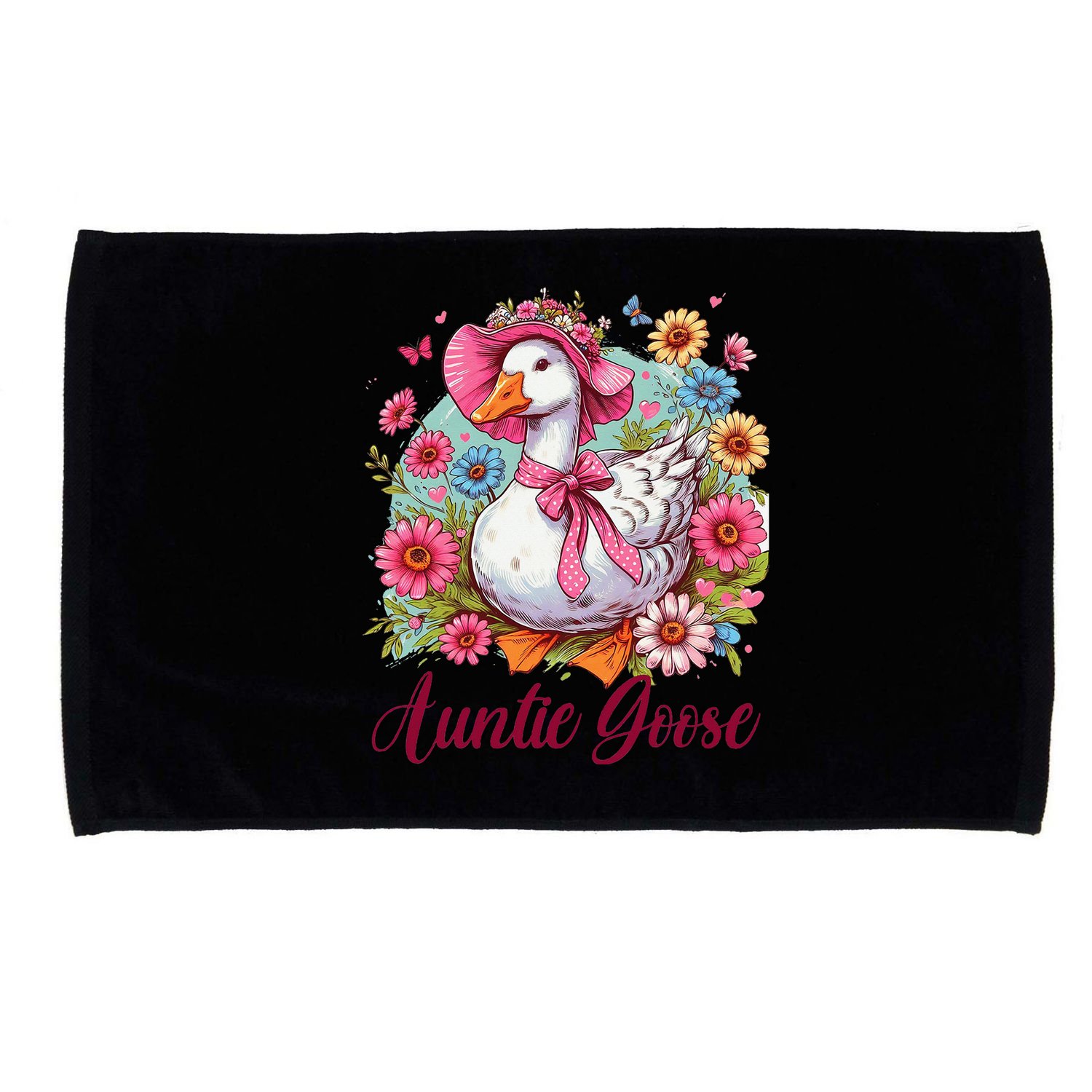Silly Goose Auntie Aunt Coquette Mothers Day Auntie Goose Microfiber Hand Towel