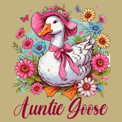 Silly Goose Auntie Aunt Coquette Mothers Day Auntie Goose T-Shirt