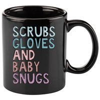 Scrubs Gloves And Baby Snugs 11oz C Handle Ceramic Mug