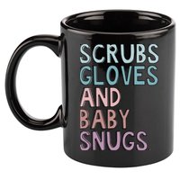 Scrubs Gloves And Baby Snugs 11oz C Handle Ceramic Mug