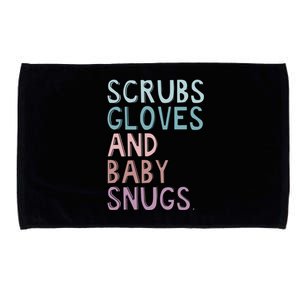 Scrubs Gloves And Baby Snugs Microfiber Hand Towel