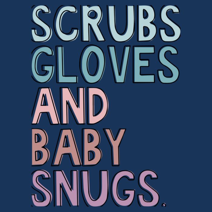 Scrubs Gloves And Baby Snugs Cooling Performance Crew T-Shirt